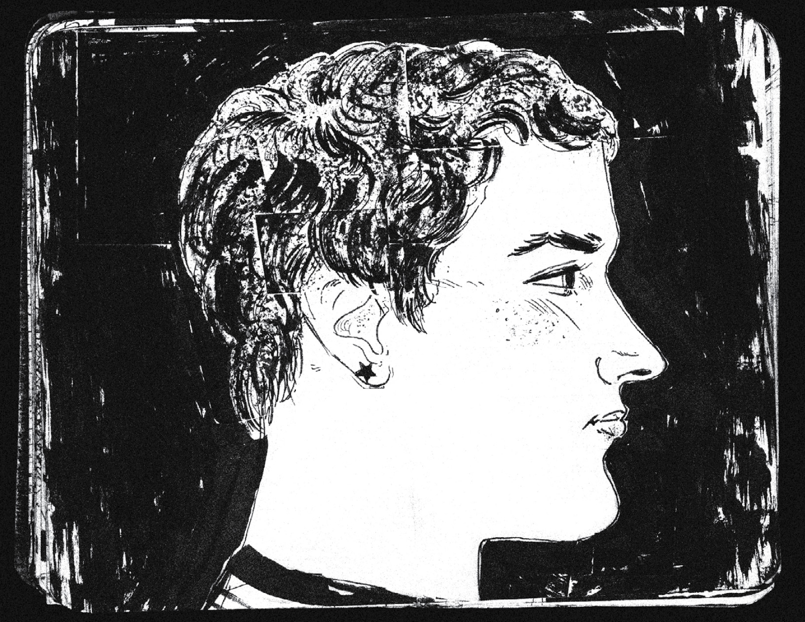 Choker portrait sketch