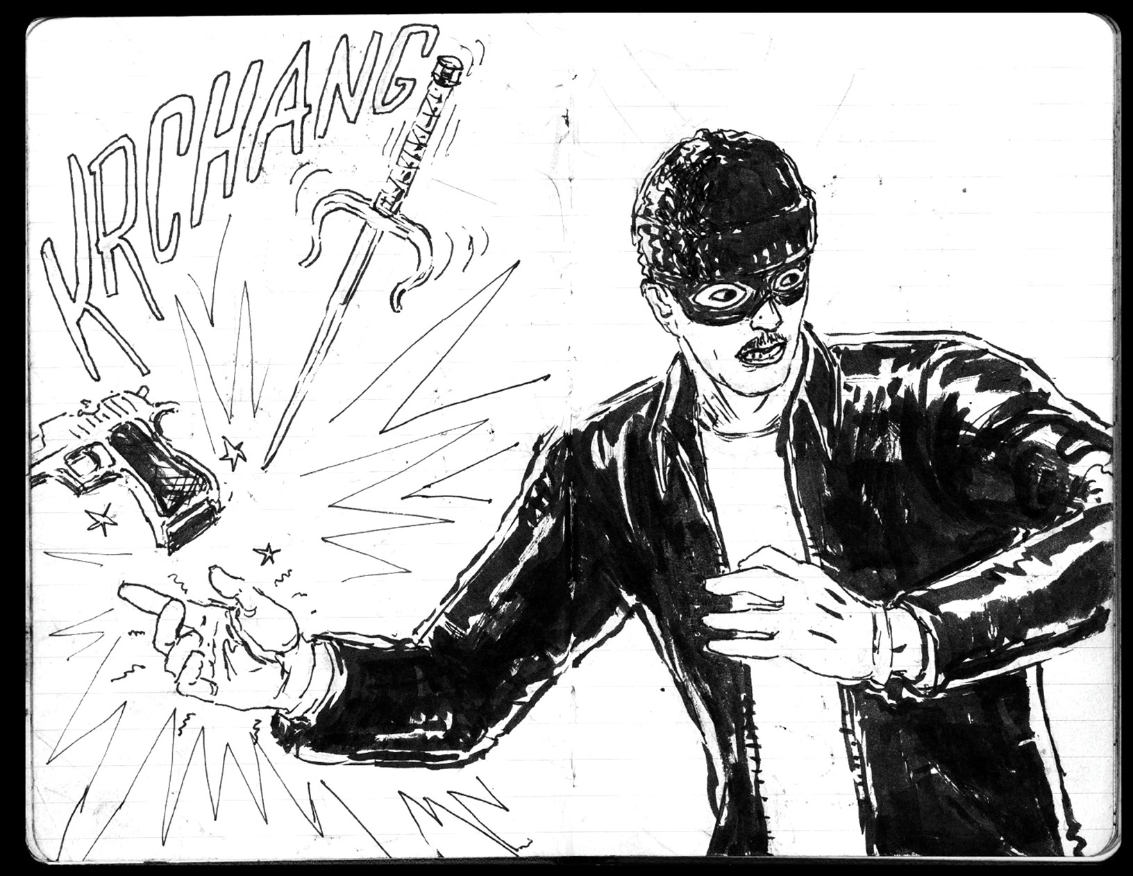 Sai action sketch