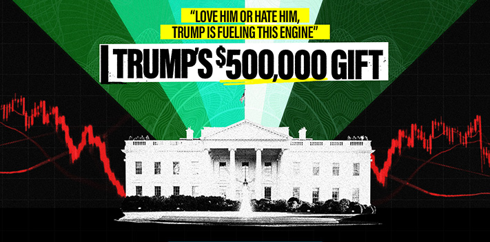 Trump's $500,000 Gift hero